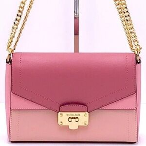 Michael Kors Kingsley Medium Flap
Shoulder Bag Crossbody Blossom
